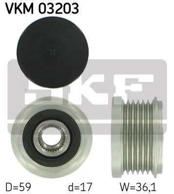 <strong>Муфта генератора SKF VKM 03203 (фото 1)</strong>
