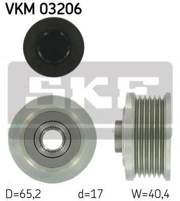 <strong>Шків генератора SKF VKM 03206 (фото 1)</strong>