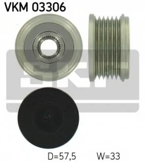 Муфта генератора для Fiat, Peugeot, Citroen, Lancia, Suzuki SKF VKM 03306 фото товару