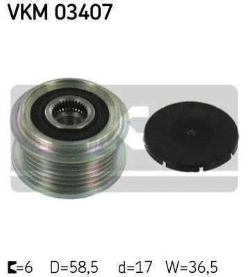 <strong>Муфта генератора SKF VKM 03407 (фото 1)</strong>