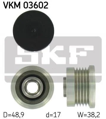 <strong>Муфта обгінна генератора (Вир-во) SKF VKM 03602 (фото 1)</strong>