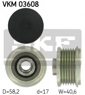 <strong>Шків генератора SKF VKM 03608 (фото 1)</strong>