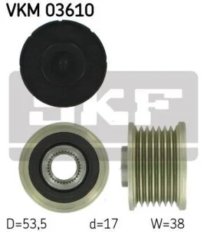 Шків генератора для Renault, Nissan, Dacia, Opel, Mercedes SKF VKM 03610 фото товару