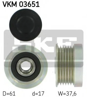 <strong>Шків генератора SKF VKM 03651 (фото 1)</strong>