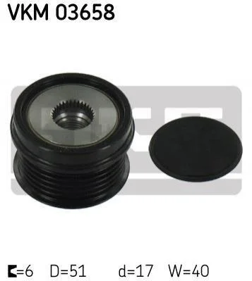 <strong>FORD шків генератора C-MAX II, FOCUS III, MONDEO IV, VOLVO SKF VKM 03658 (фото 1)</strong>