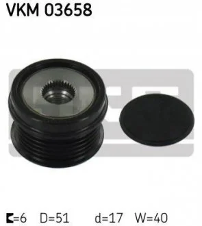 FORD шків генератора C-MAX II, FOCUS III, MONDEO IV, VOLVO для Volvo, Ford SKF VKM 03658 фото товару