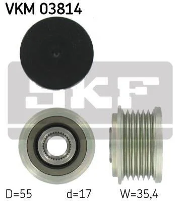 <strong>Муфта обгінна генератора (Вир-во) SKF VKM 03814 (фото 1)</strong>