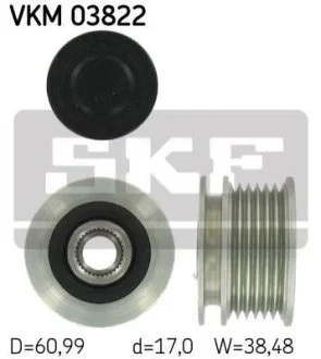 Муфта обгінна генератора (Вир-во) для Mercedes SKF VKM 03822 фото товару