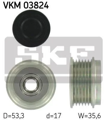 <strong>Муфта генератора SKF VKM 03824 (фото 1)</strong>