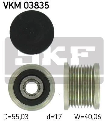 <strong>Шків генератора SKF VKM 03835 (фото 1)</strong>