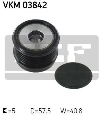 <strong>Механізм вільного ходу генератора SKF VKM 03842 (фото 1)</strong>