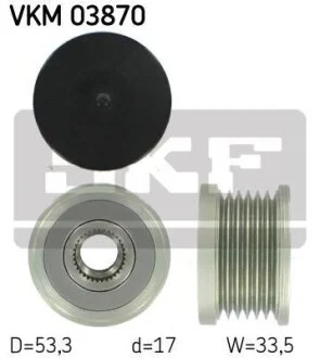 BMW шків генератора E46 для BMW SKF VKM 03870 фото товару