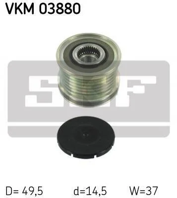 <strong>Шків генератора SKF VKM 03880 (фото 1)</strong>