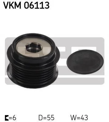 <strong>Натяжний ролик поліклинового реміня (Вир-во) SKF VKM 06113 (фото 1)</strong>