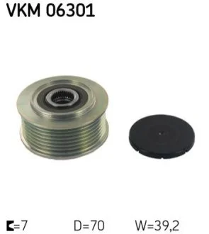 Натяжний ролик поліклинового реміня (Вир-во) для Honda SKF VKM 06301 фото товару
