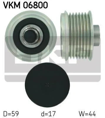 <strong>Муфта обгінна генератора (Вир-во) SKF VKM 06800 (фото 1)</strong>