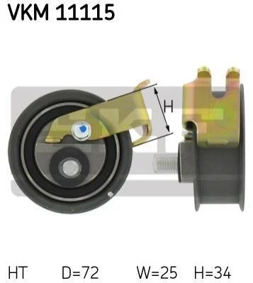 <strong>Ролик модуля натягувача ременя SKF VKM 11115 (фото 1)</strong>