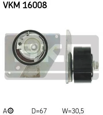<strong>RENAULT Ролик ГРМ Megane 1.9dCi 08- SKF VKM 16008 (фото 1)</strong>