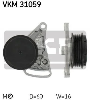 <strong>Шків натяжний SKF VKM 31059 (фото 1)</strong>
