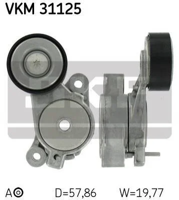 <strong>VW Натяжной ролик Golf 1.4TSI 08-,Passat,Skoda Fabia,Touran SKF VKM 31125 (фото 1)</strong>