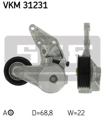 <strong>Ролик модуля натягувача ременя SKF VKM 31231 (фото 1)</strong>
