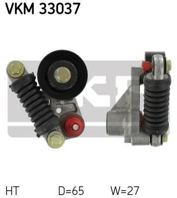 <strong>Роликовый модуль натяжителя ремня SKF VKM 33037 (фото 1)</strong>