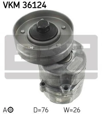<strong>VOLVO Натяжной ролик S40 1.6 95-00 SKF VKM 36124 (фото 1)</strong>