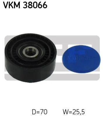 <strong>Ролик модуля натягувача ременя SKF VKM 38066 (фото 1)</strong>