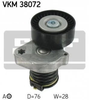 Натяжний ролик для Mercedes SKF VKM38072 фото товару