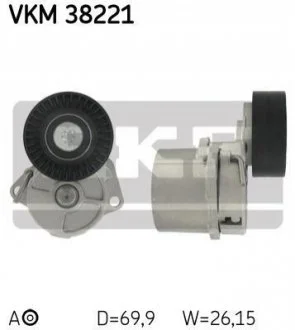 Роликовий модуль натягувача ременя для BMW SKF VKM 38221 фото товару