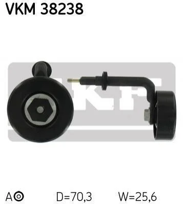 <strong>Натяжний пристрій, клинового реміня (Вир-во) SKF VKM 38238 (фото 1)</strong>