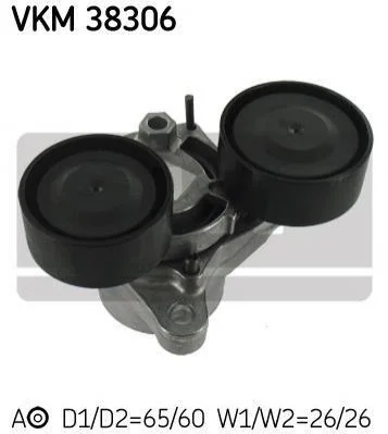 <strong>Ролик модуля натягувача ременя SKF VKM 38306 (фото 1)</strong>