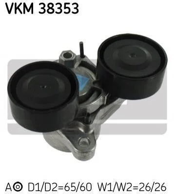 <strong>Ролик модуля натягувача ременя SKF VKM 38353 (фото 1)</strong>