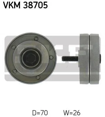 <strong>Ролик модуля натягувача ременя SKF VKM 38705 (фото 1)</strong>
