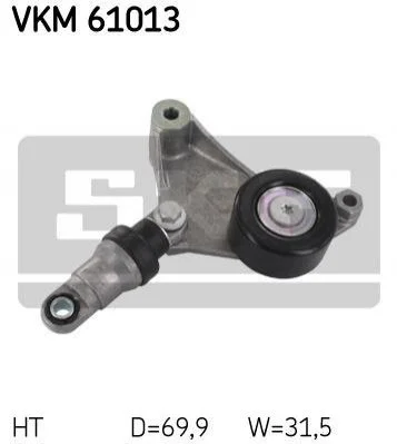 <strong>Роликовий модуль натягувача ременя SKF VKM 61013 (фото 1)</strong>