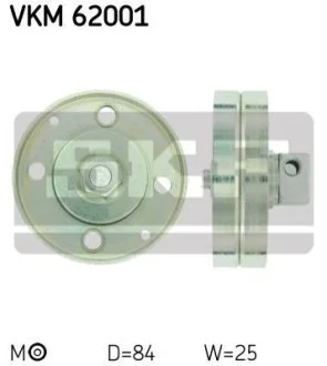 Ролик модуля натягувача ременя для Nissan SKF VKM 62001 фото товара