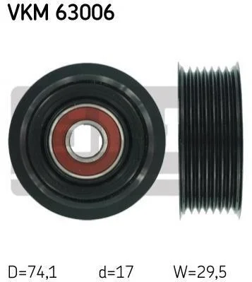 <strong>Ролик модуля натягувача ременя SKF VKM 63006 (фото 1)</strong>