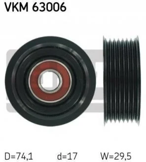 Ролик модуля натягувача ременя для Honda SKF VKM 63006 фото товару