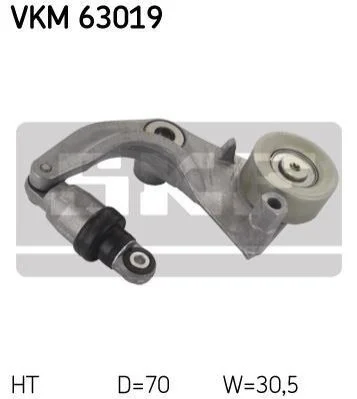 <strong>Роликовий модуль натягувача ременя SKF VKM 63019 (фото 1)</strong>