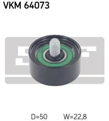 <strong>Паразитний / Провідний ролик, зубчастий ремінь SKF VKM 64073 (фото 1)</strong>