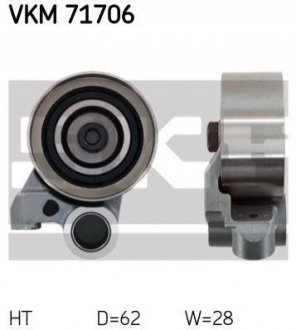 TOYOTA Натяжной ролик Land Cruiser 3.0TD -02 SKF VKM 71706 фото товара