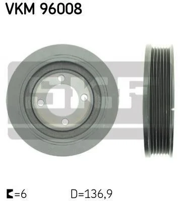 <strong>Шків ременя генератора SKF VKM 96008 (фото 1)</strong>