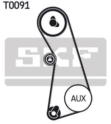 <strong>К-кт. ГРМ (рем.+ролик+крепление) AUDI 2,0: 100/ A6 VW 2,0: Golf III/IV, Passat SEAT 2,0: Toledo, Ibiza SKF VKMA 01003 (фото 1)</strong>