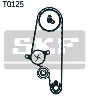 <strong>Комплект ГРМ (ремінь + ролик) SKF VKMA 01107 (фото 1)</strong>