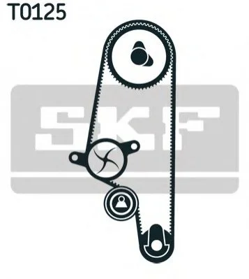<strong>Роликовий модуль натягувача ременя (ролик, ремінь) SKF VKMA 01110 (фото 1)</strong>