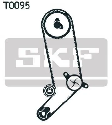 <strong>Роликовий модуль натягувача ременя (ролик, ремінь) SKF VKMA 01253 (фото 1)</strong>