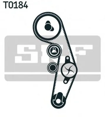 <strong>К-кт. ГРМ (рем.+3шт. ролик+ крепеж) 1,9TDI:Passat SKF VKMA 01943 (фото 1)</strong>