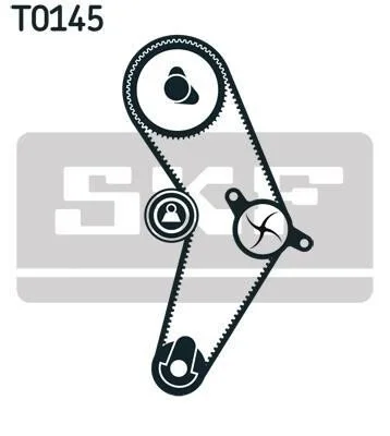 <strong>Роликовий модуль натягувача ременя (ролик, ремінь) SKF VKMA 02209 (фото 1)</strong>