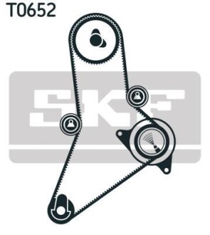 Роликовий модуль натягувача ременя (ролик, ремінь) SKF VKMA 02384 фото товара