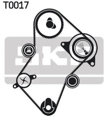 <strong>Роликовий модуль натягувача ременя (ролик, ремінь) SKF VKMA 03241 (фото 1)</strong>